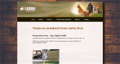Desktop Screenshot of farmalucnydvor.sk